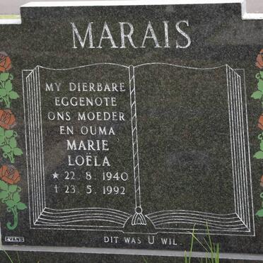 MARAIS Marie Loela 1940-1992