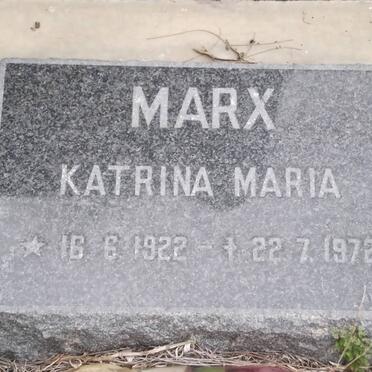 MARX Katrina Maria 1922-1972