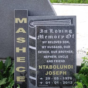 MASHECE Ntabolundi Joseph 1976-2012