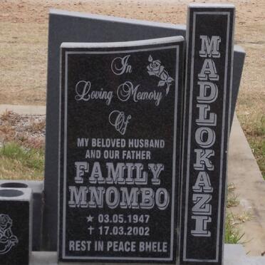 MADLOKAZE Family Mnombo 1947-2002