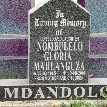 MAHLANGUZA Nombulelo Gloria 1965-2006