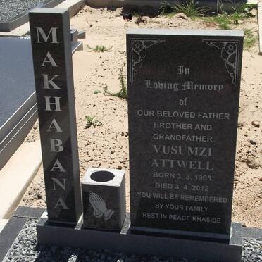 MAKHABANA Vusumzi Attwell 1965-2012