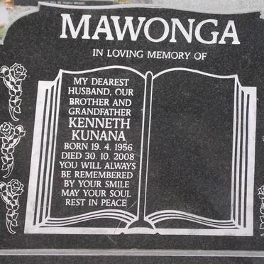 MAWONGA Kenneth Kunana 1956-2008