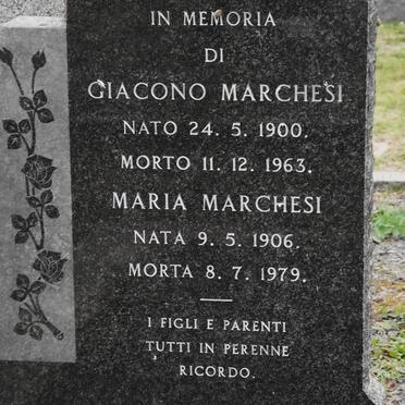 MARCHESI Giacono 1900-1963 &amp; Maria 1906-1979