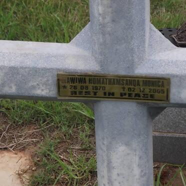 MAWIWA Nomathamsanqa Monica 1970-2005