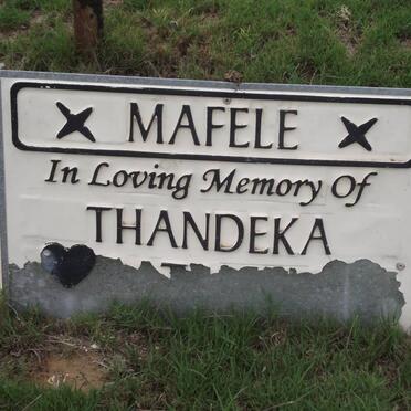MAFELE Thandeka 1967-2004