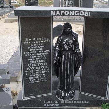 MAFONGOSI Sipho Victor Patrick 1952-2011
