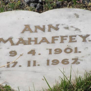 MAHAFFEY Ann 1901-1967