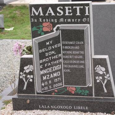 MASETI Mncedisi Mzamo 1971-2006
