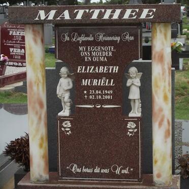 MATTHEE Elizabeth Muriel 1949-2001