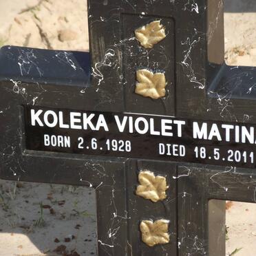 MATINA Koleka Violet 1928-2011