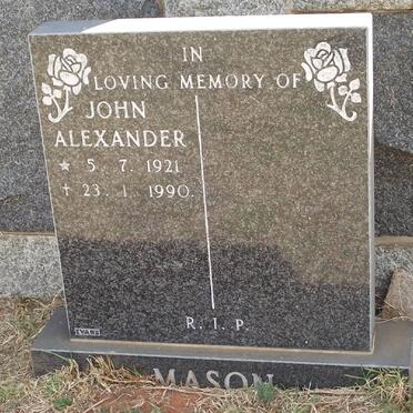 MASON John Alexander 1921-1990