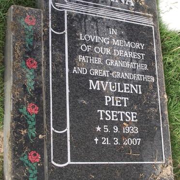 MATINA Mvuleni Piet Tsetse 1933-2007