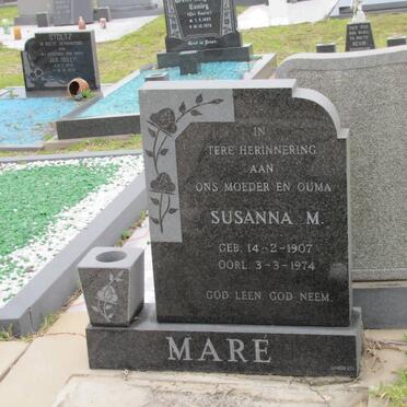 MARE Susanna M. 1907-1974