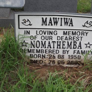 MAWIWA Nomathemba 1950-2006