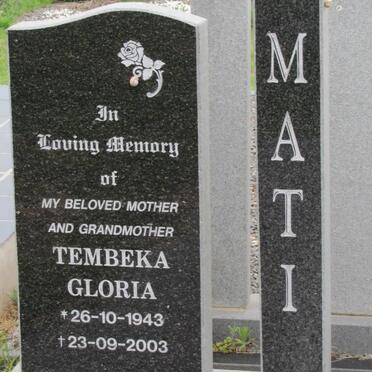 MATI Tembeka Gloria 1943-2003