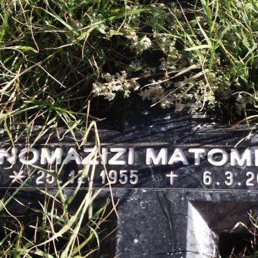 MATOMELA Nomazizi 1955-2010
