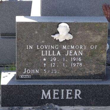 MEIER Lilla Jean 1916-1978