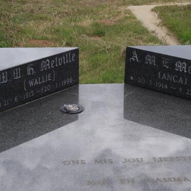 MELVILLE W.W.H. 1915-1996 &amp; A.M.E. 1914-1986