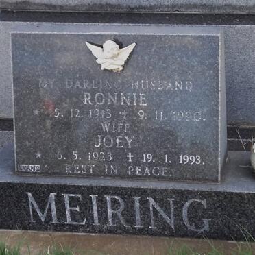 MEIRING Ronnie 1914-1990 &amp; Joey 1923-1993
