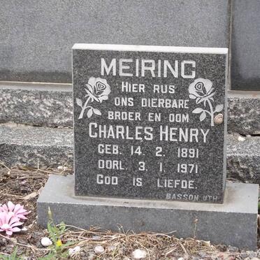 MEIRING Charles Henry 1891-1971
