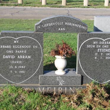 MEIRING David Abram 1942-1991 :: MEIRING Etiene 1971-2003
