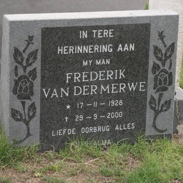 MERWE Frederik Johannes Hendrik, van der 1928-2000