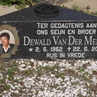 MERWE Dewald, van der 1962-2001