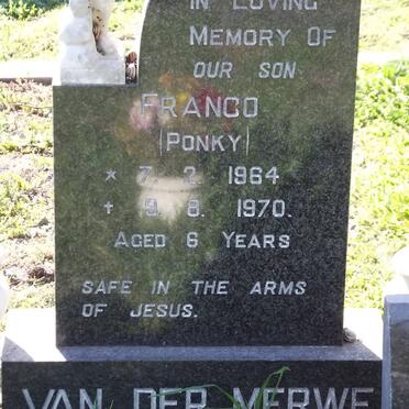 MERWE Franco, van der 1964-1970