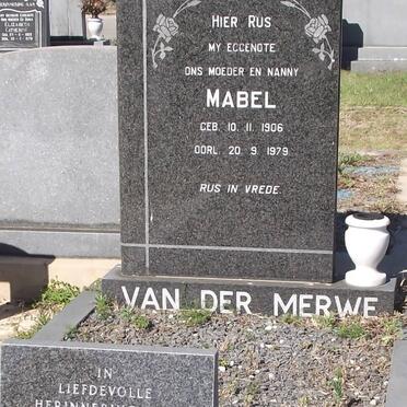 MERWE E., van der  1921-1993 :: MERWE Mabel, van der 1906-1979