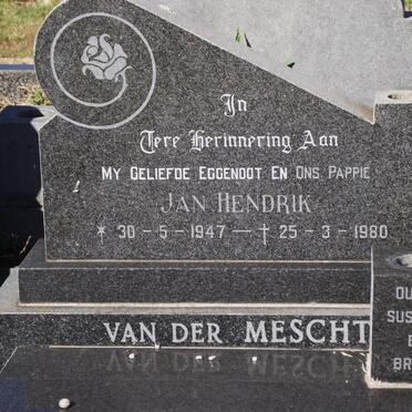 MESCHT Jan Hendrik, van der 1947-1980