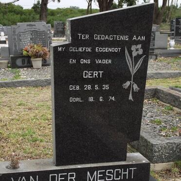 MESCHT Gert P.G., van der 1935-1974