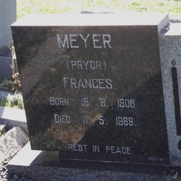 MEYER Frances nee PRYOR 1908-1969