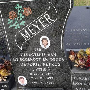 MEYER Hendrik Petrus 1966-1992 :: MEYER Henry James Gordon 1965-2002