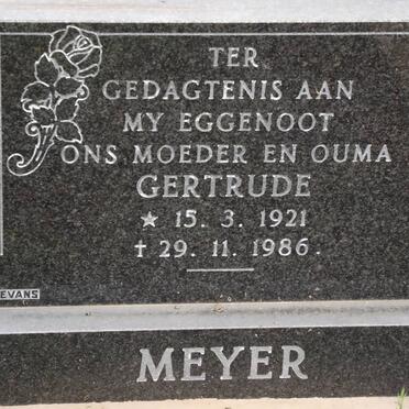 MEYER Gertrude 1921-1986