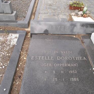 MEYER Estelle Dorothea nee OPPERMAN 1952-1986