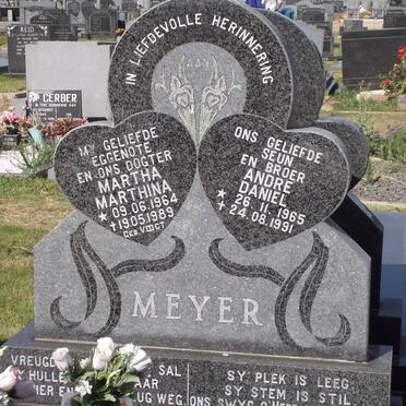 MEYER Andre Daniel 1965-1991 &amp; Martha Marthina VOIGT 1964-1989