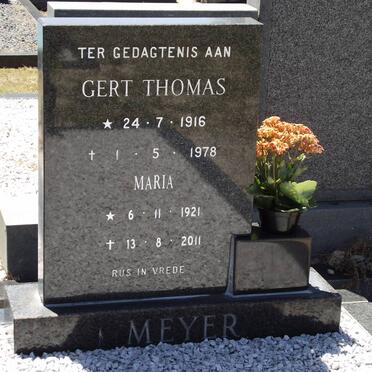 MEYER Gert Thomas 1916-1978 &amp; Maria 1921-2011