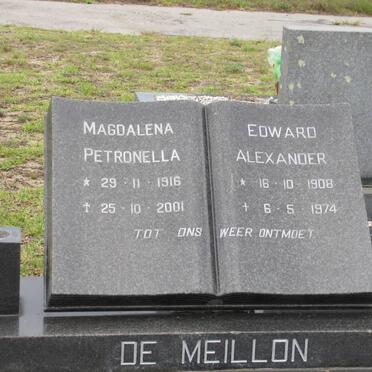 MEILLON Edward Alexander, de 1908-1974 &amp; Magdalena Petronella 1916-2001