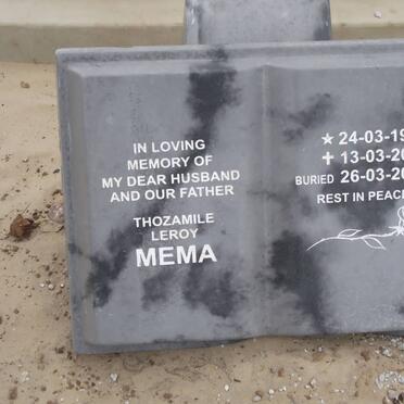 MEMA Thozamile Leroy 1967-2011