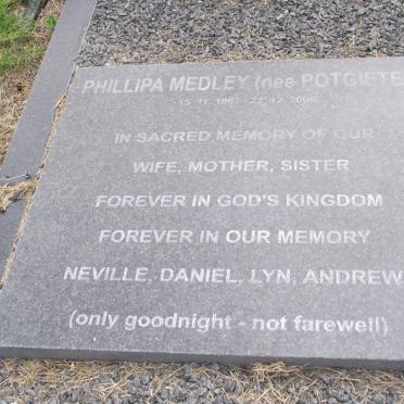 MEDLEY Phillipa nee POTGIETER 1961-2008