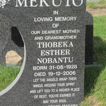 MEKUTO Thobeka Esther Nobantu 1928-2006