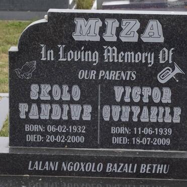 MIZA Skolo Tandiwe 1932-2000 &amp; Victor Gunyazile 1939-2009