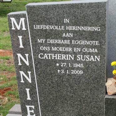 MINNIE Catherin Susan 1945-2009