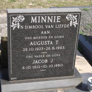 MINNIE Jacob J. 1922-1980 &amp; Augusta T. 1923-1963
