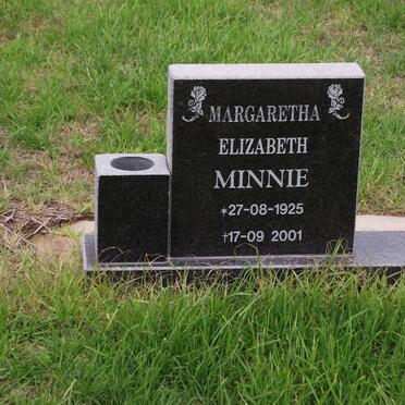 MINNIE Margaretha Elizabeth 1925-2001