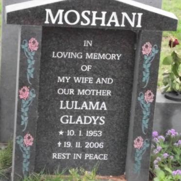 MOSHANI Lulama Gladys 1953-2006