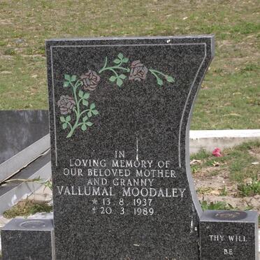 MOODALEY Vallumal 1937-1989