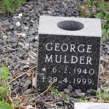MULDER George 1940-1999