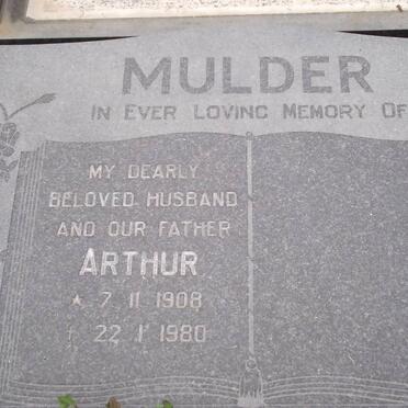 MULDER Arthur 1908-1980